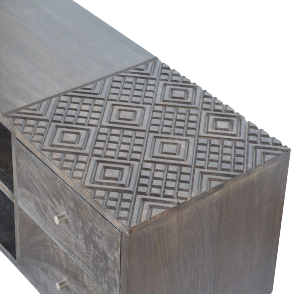 Ash Black 4 Drawer Media Unit - Image 5