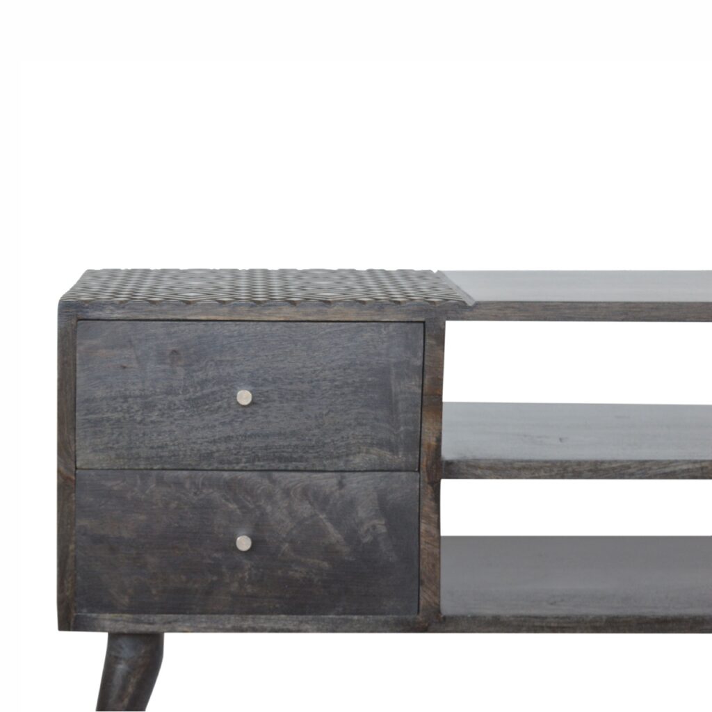 Ash Black 4 Drawer Media Unit - Image 6