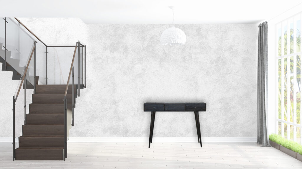 Ash Black 3 Drawer Console Table - Image 12