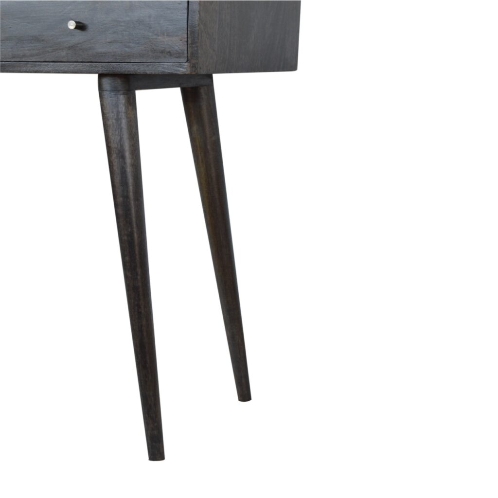 Ash Black 3 Drawer Console Table - Image 8