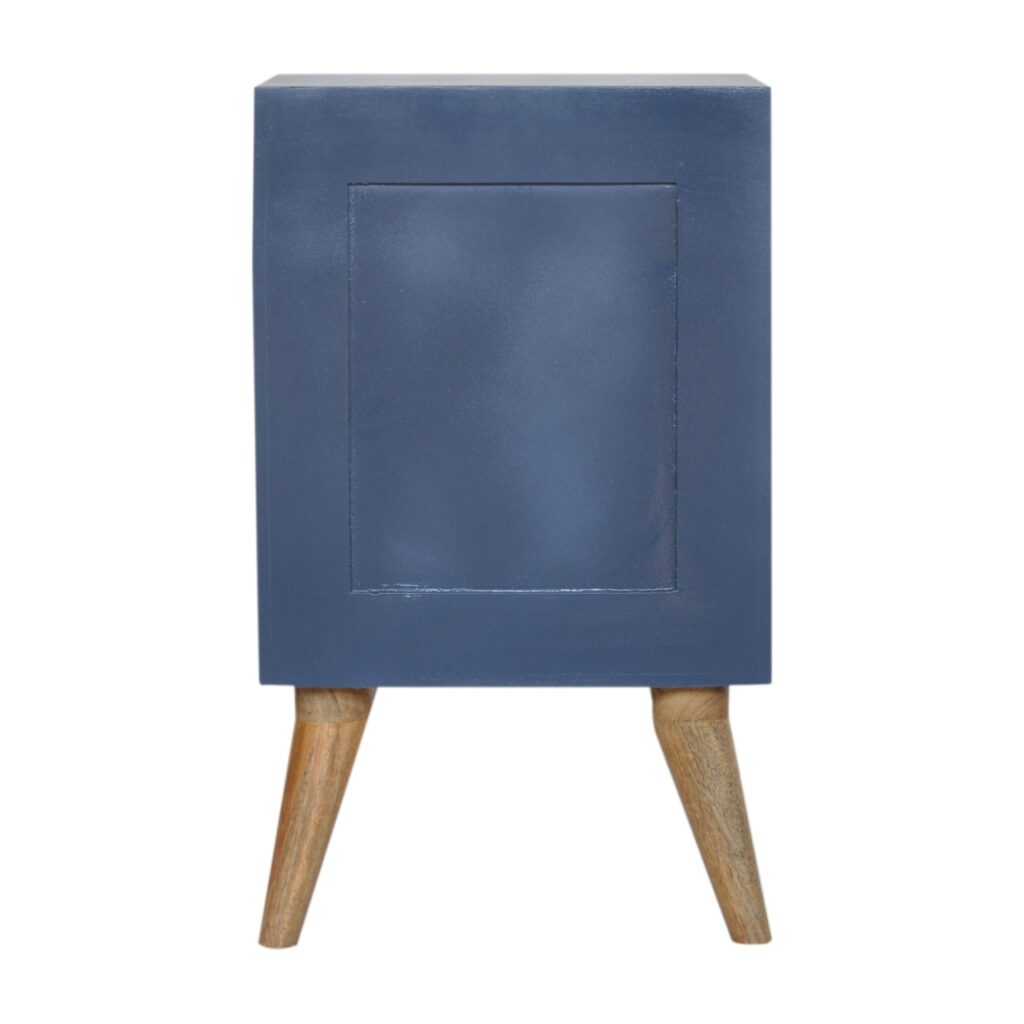 Navy 4 Drawer Bedside - Image 10