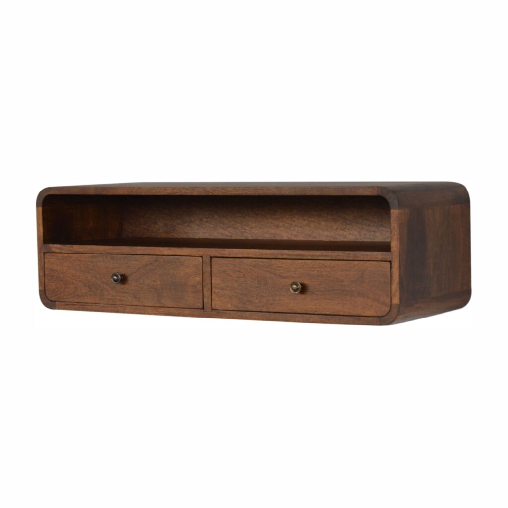 Floating Chestnut Open Console - Image 3
