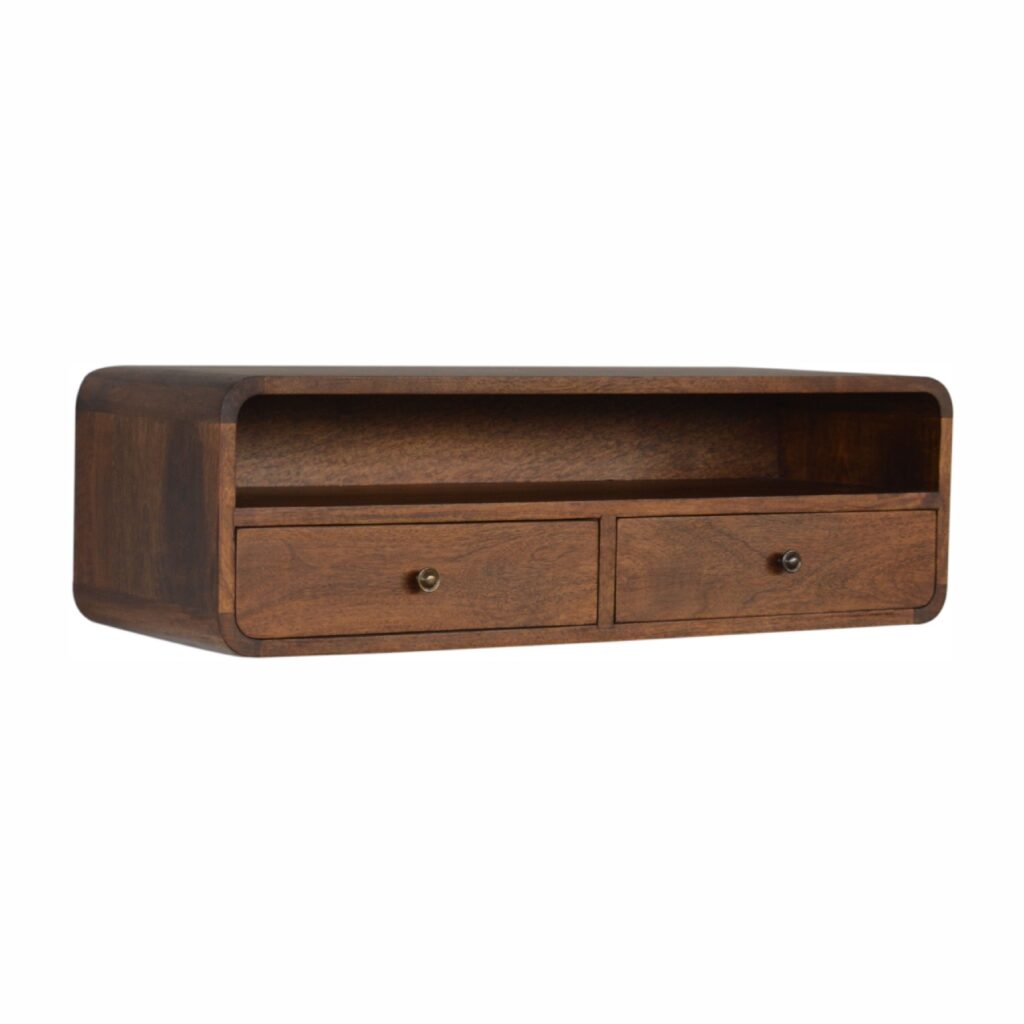Floating Chestnut Open Console - Image 4