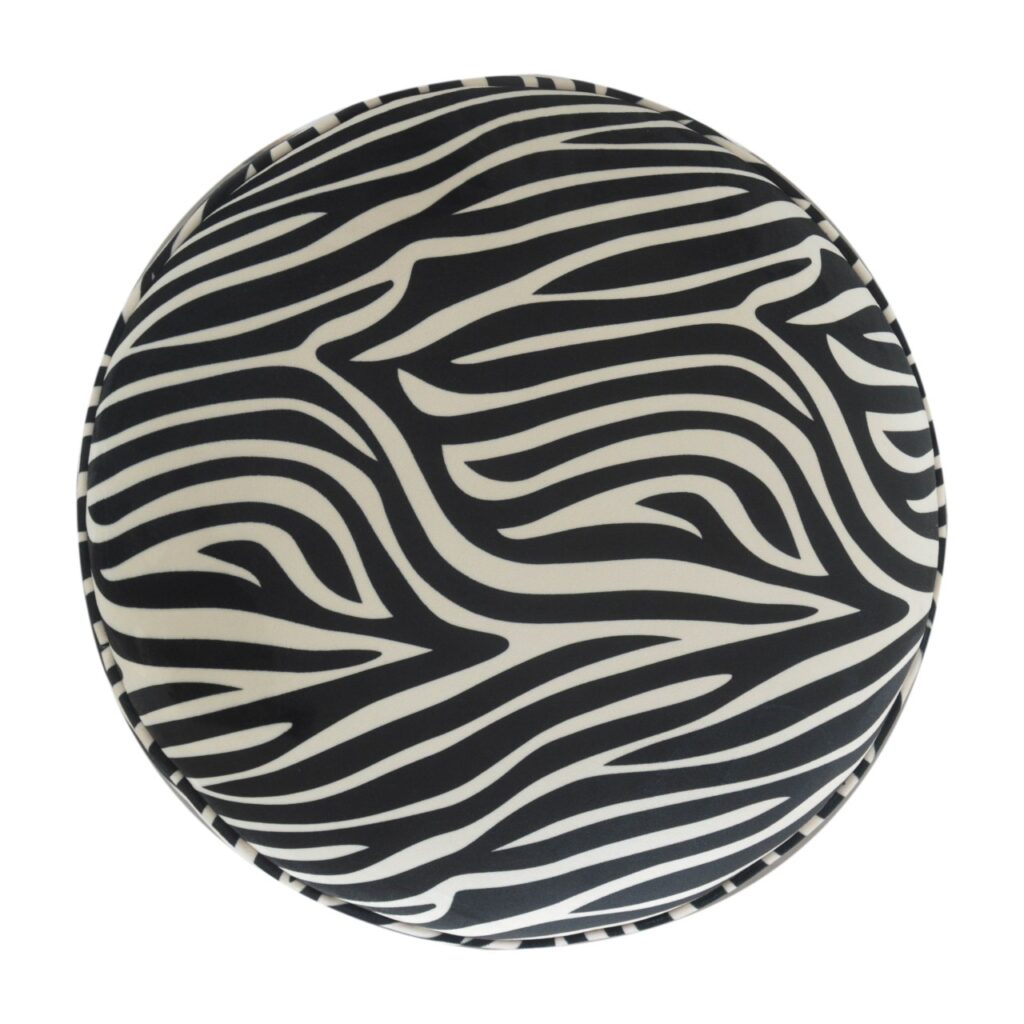 Zebra Nordic Style Footstool - Image 8