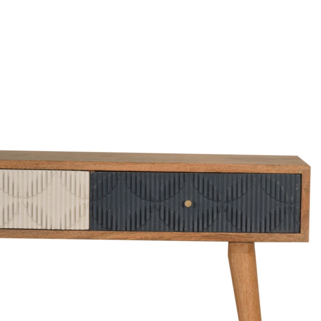 Milan Navy and White Console - Image 5