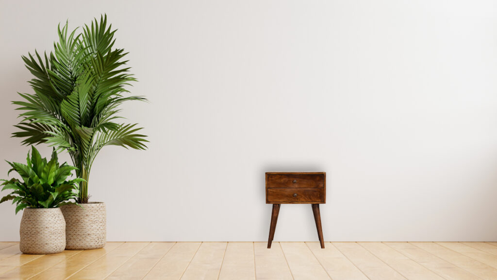 Chestnut Modern Solid Wood Bedside - Image 12