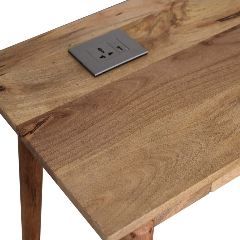 2 Drawer Cable Writing Desk - Image 4