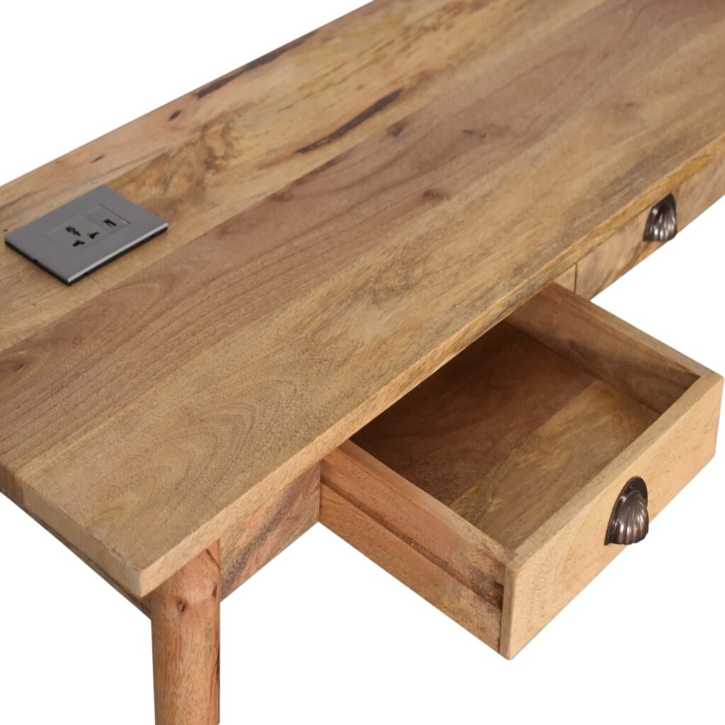 2 Drawer Cable Writing Desk - Image 5