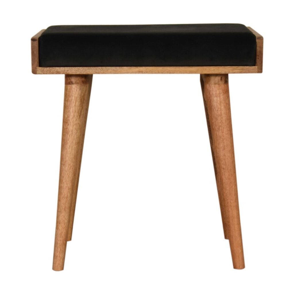 Emerald Velvet Tray Style Footstool - Image 11