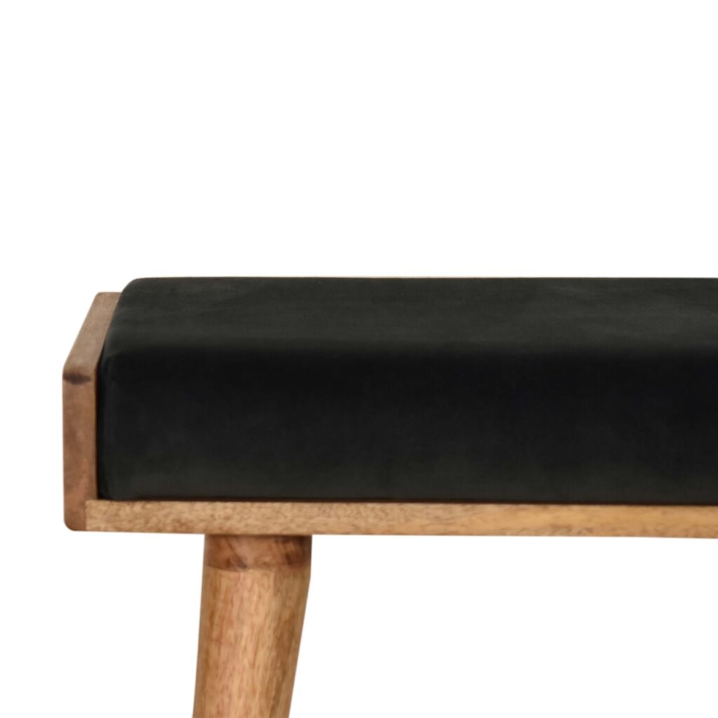 Emerald Velvet Tray Style Footstool - Image 14