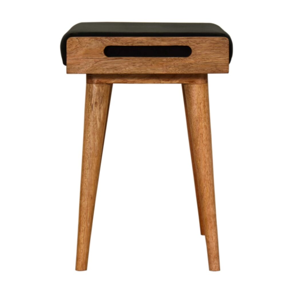 Emerald Velvet Tray Style Footstool - Image 17