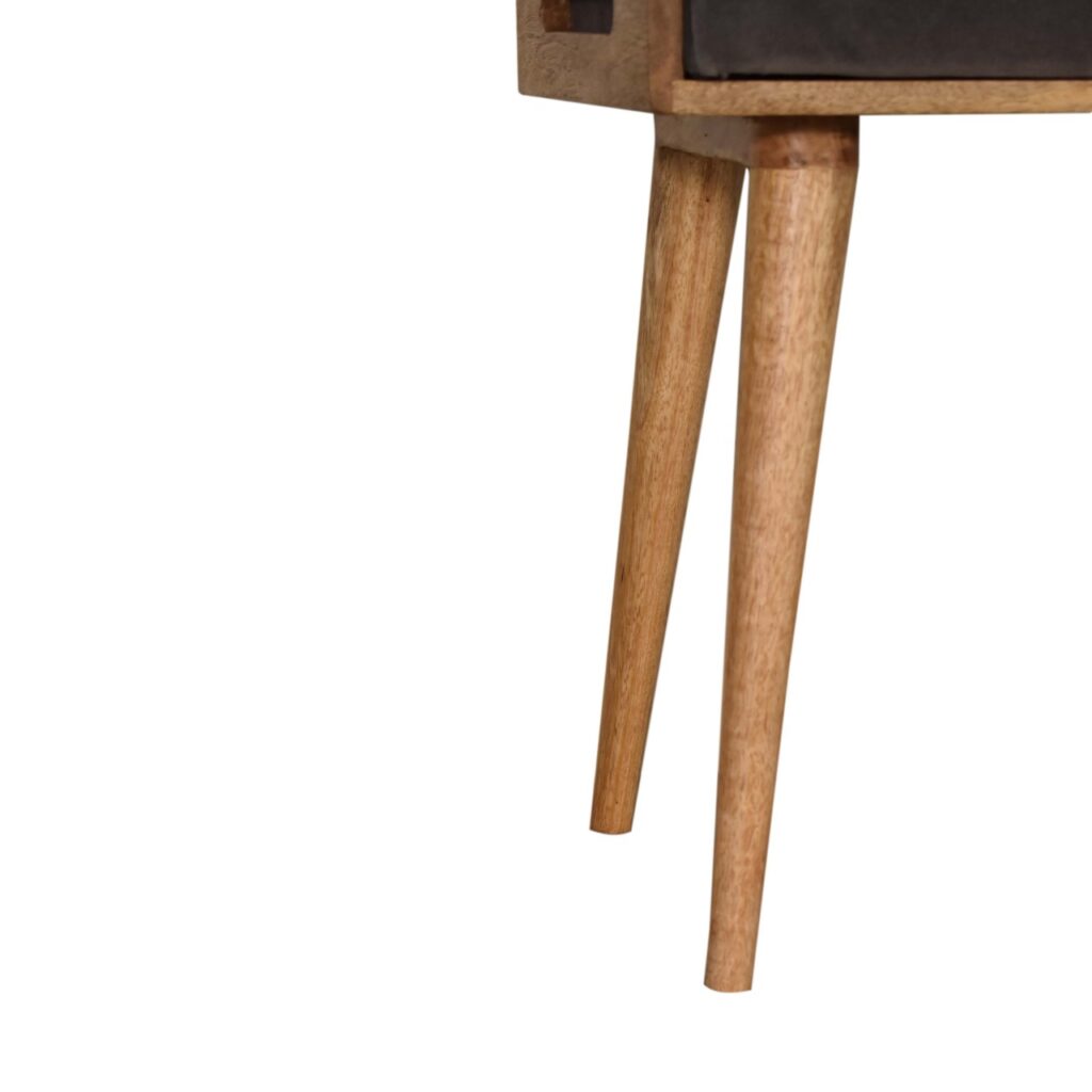 Grey Velvet Tray Style Footstool - Image 6