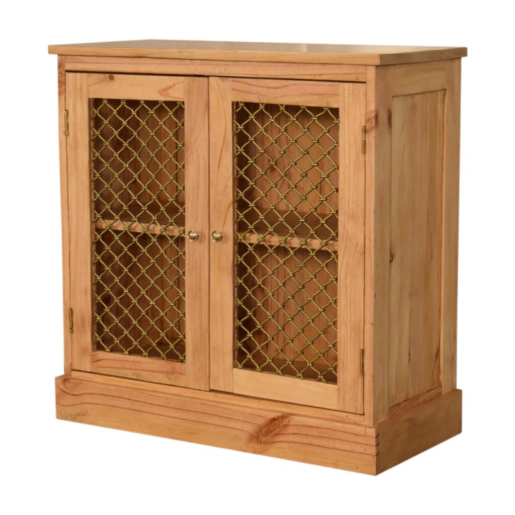 Caged Pine Cabinet - Image 3