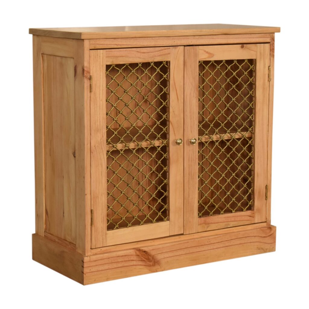 Caged Pine Cabinet - Image 4