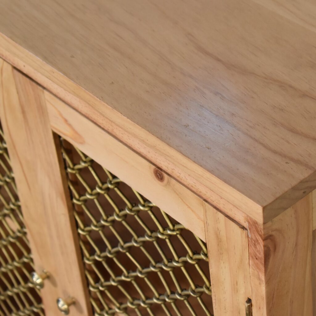 Caged Pine Cabinet - Image 5