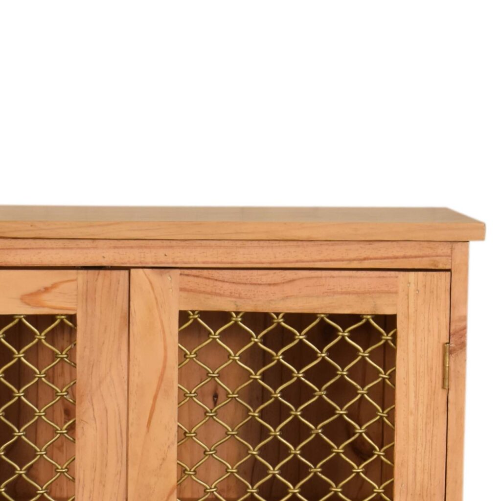 Caged Pine Cabinet - Image 6