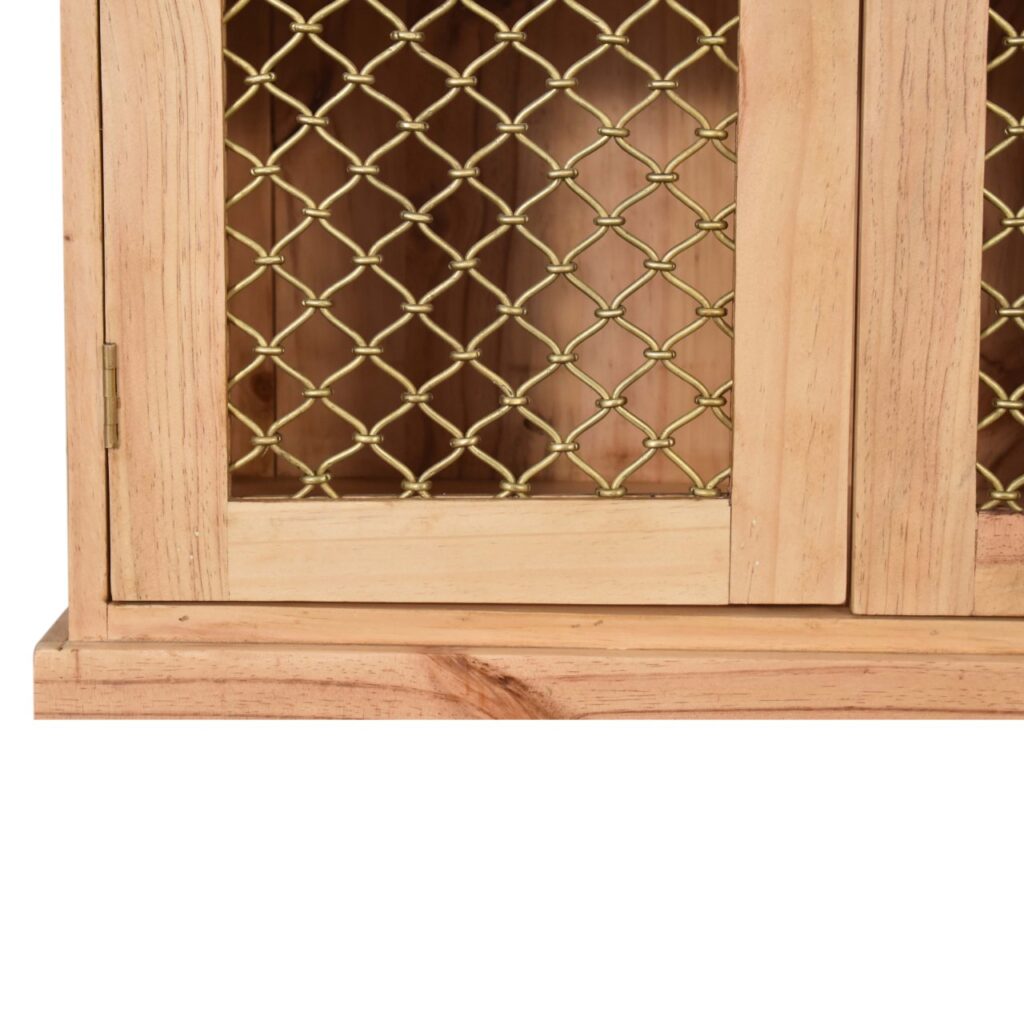 Caged Pine Cabinet - Image 7