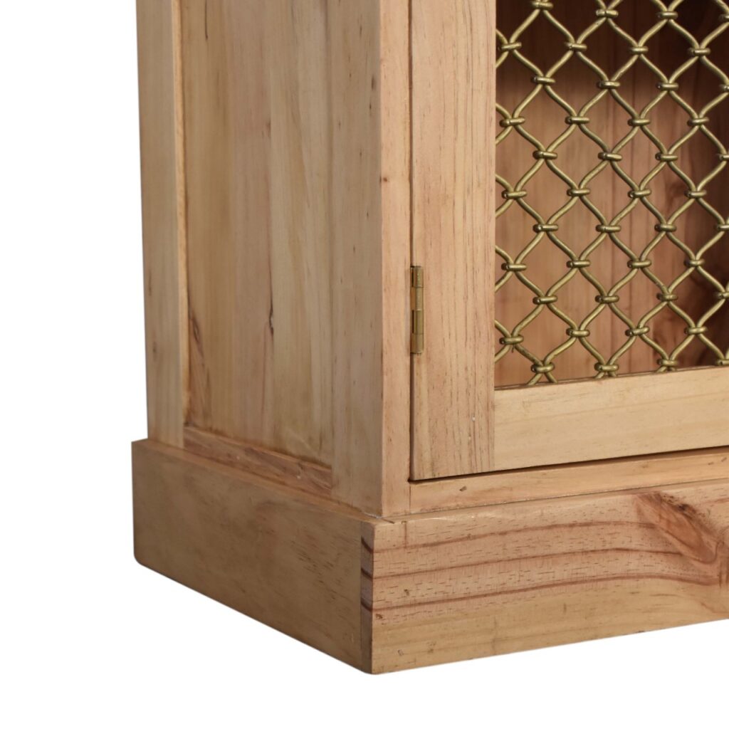 Caged Pine Cabinet - Image 8