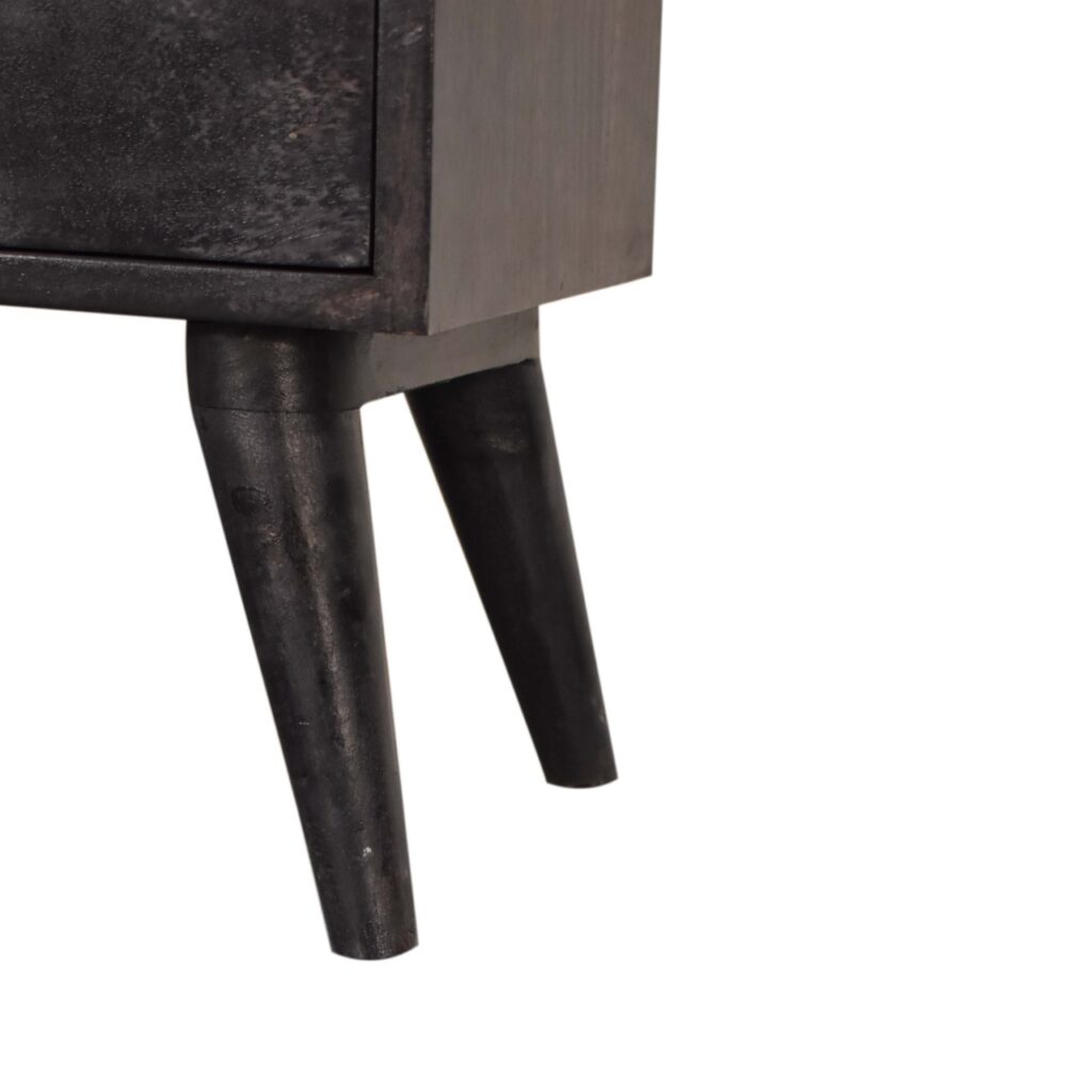 Multi Drawer Ash Black Bedside - Image 7