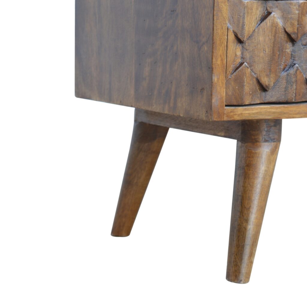 Chestnut Pineapple Carve Media Unit - Image 5