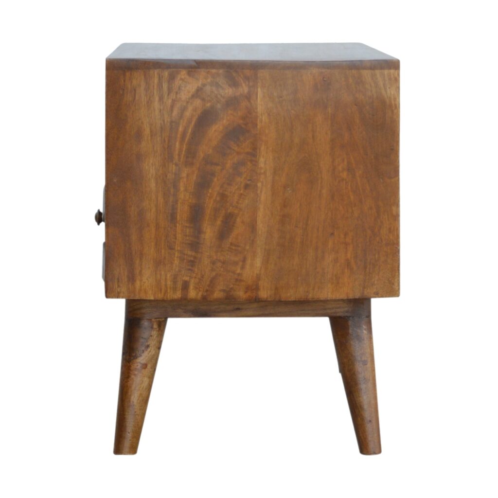Chestnut Pineapple Carve Media Unit - Image 8
