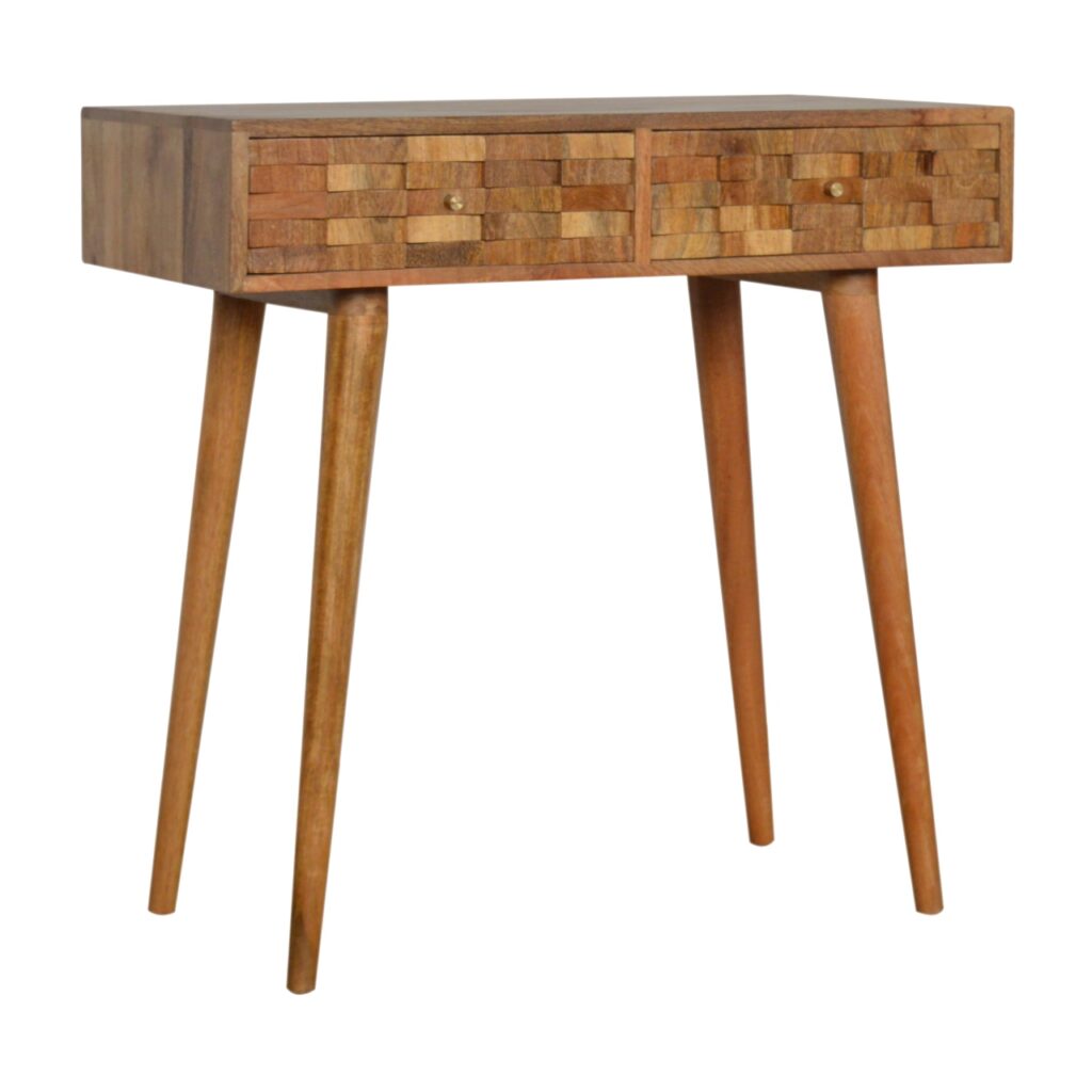 Tile Carved Console Table - Image 2
