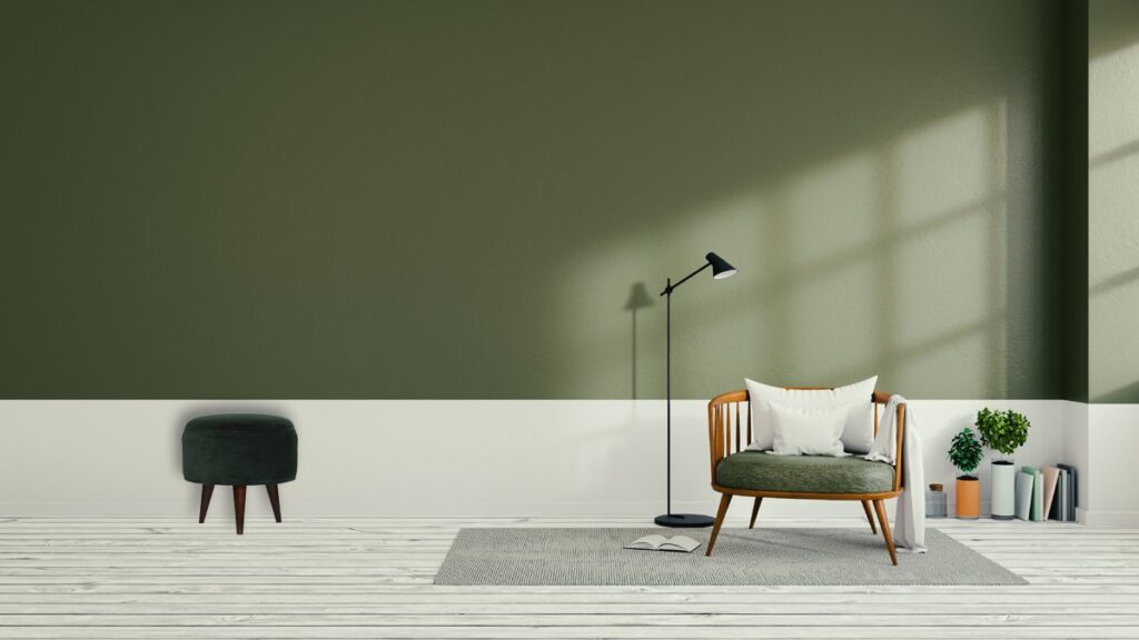 Emerald Green Velvet Nordic Stool - Image 7