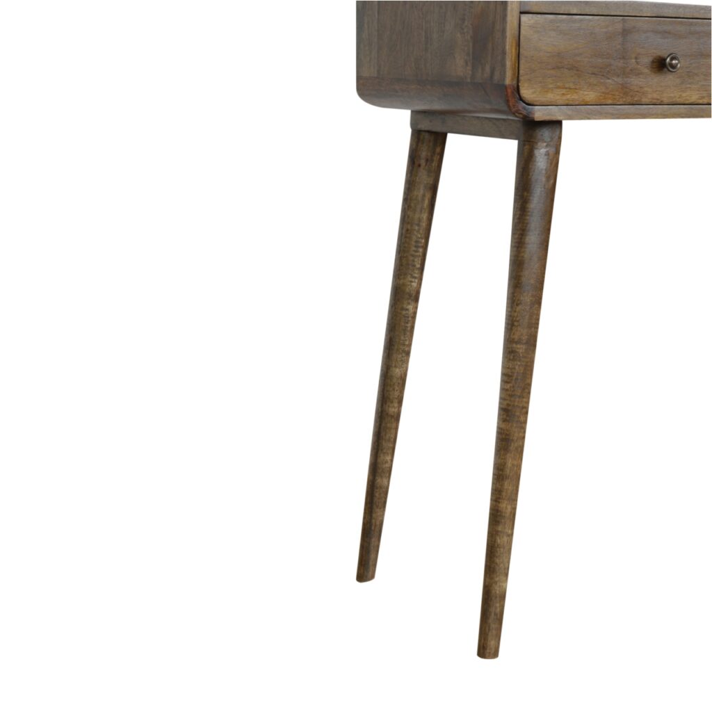 Curved Grey-wash Console Table - Image 4