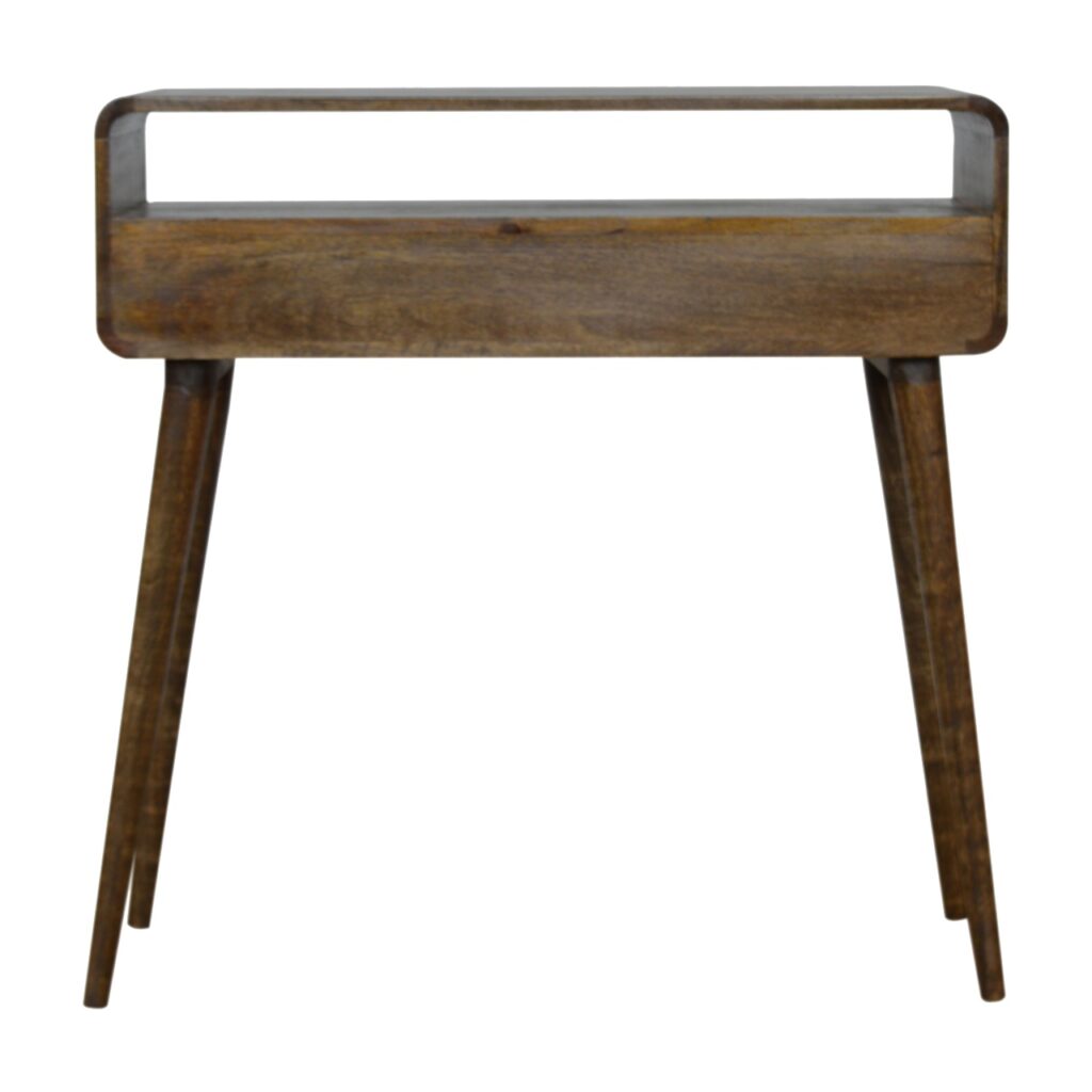 Curved Grey-wash Console Table - Image 2
