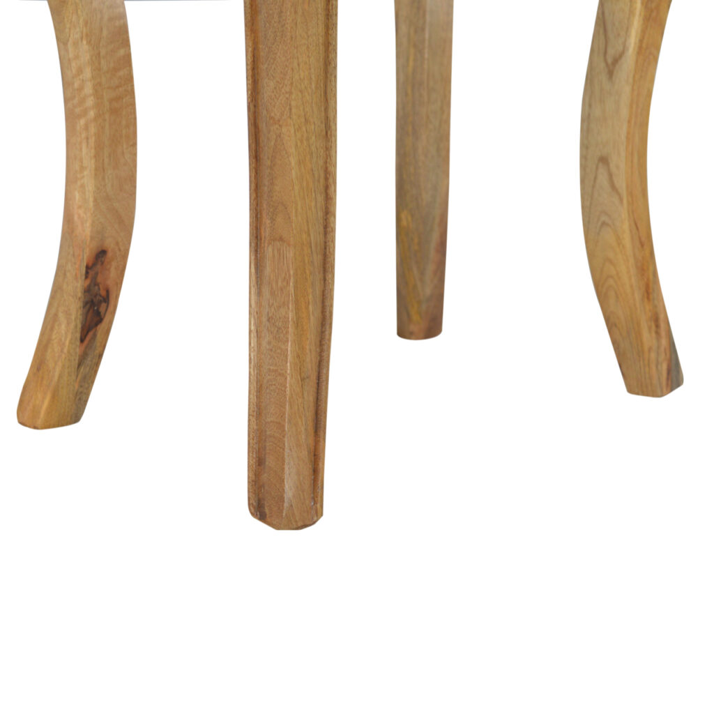 Chantilly Mud Linen Stool - Image 3