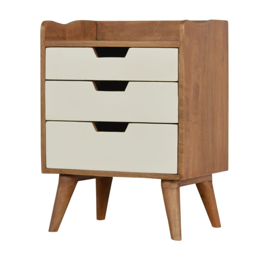 White Painted Bedside Table - Image 2