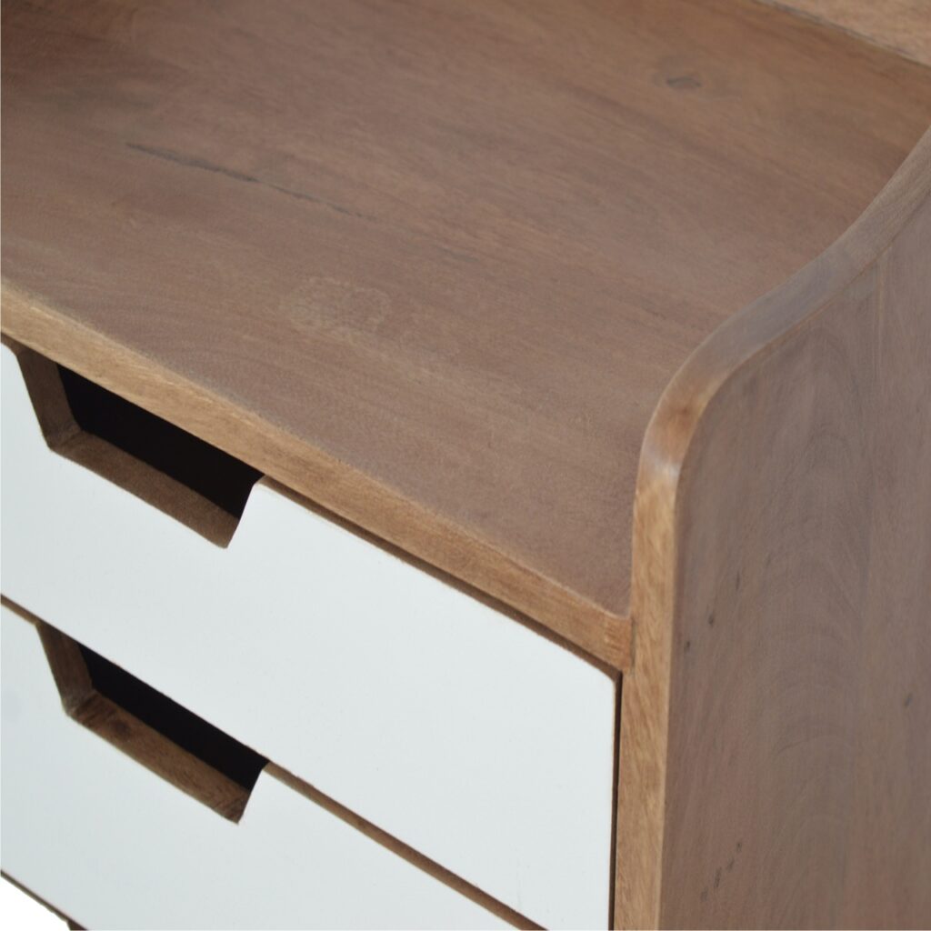 White Painted Bedside Table - Image 7