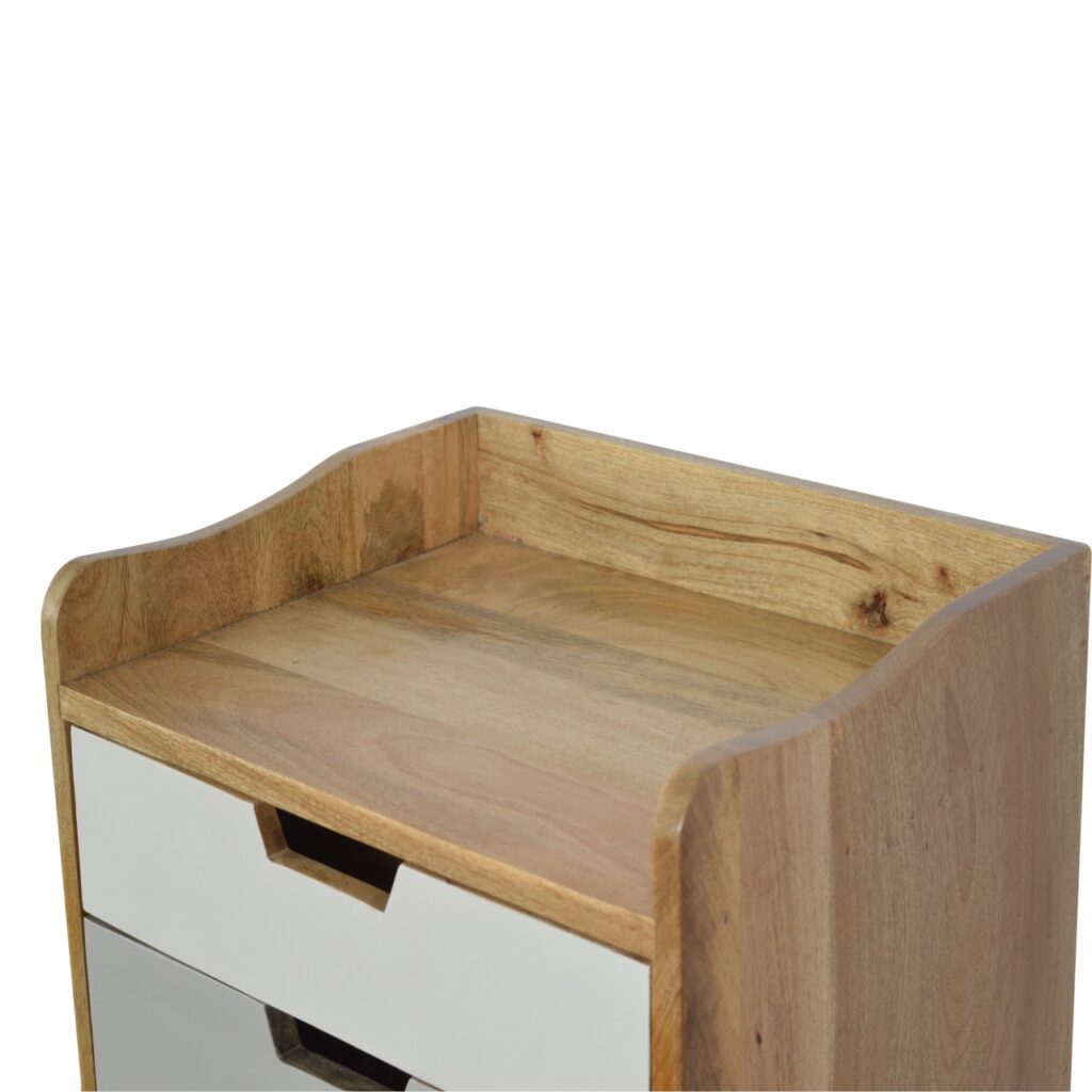 Navy and White Gradient Bedside - Image 4