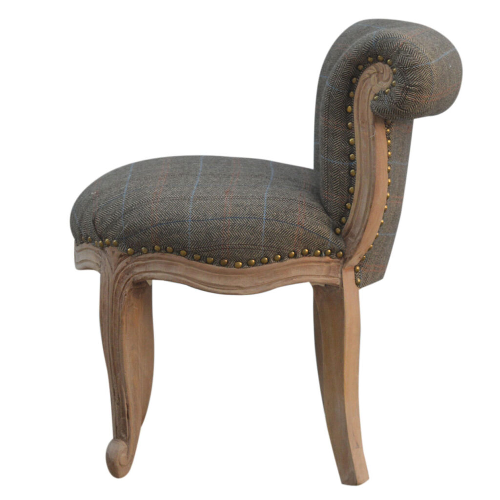 Multi Tweed Studded Chair - Image 8