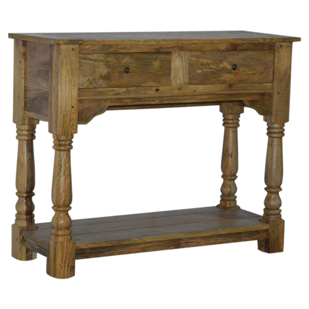 Solid Mango 2 Drawer Console - Image 2