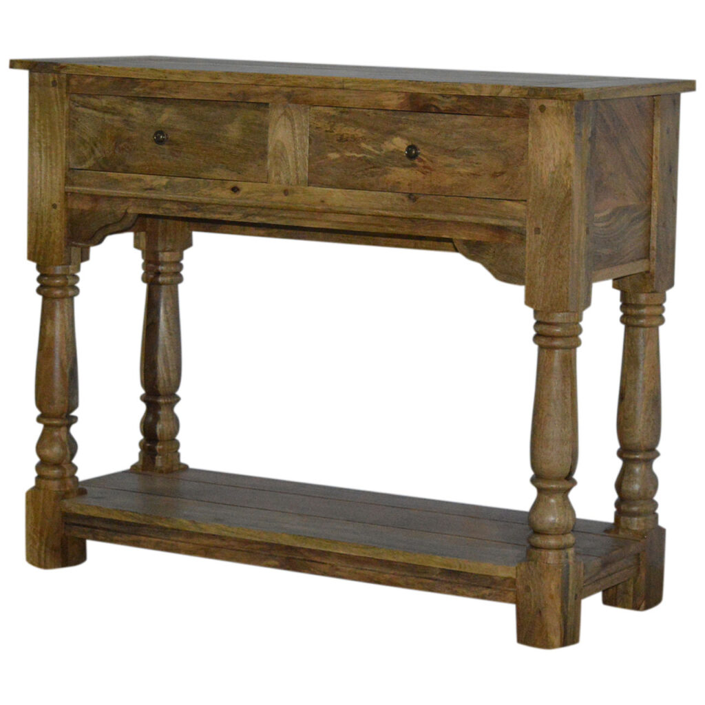 Solid Mango 2 Drawer Console - Image 3