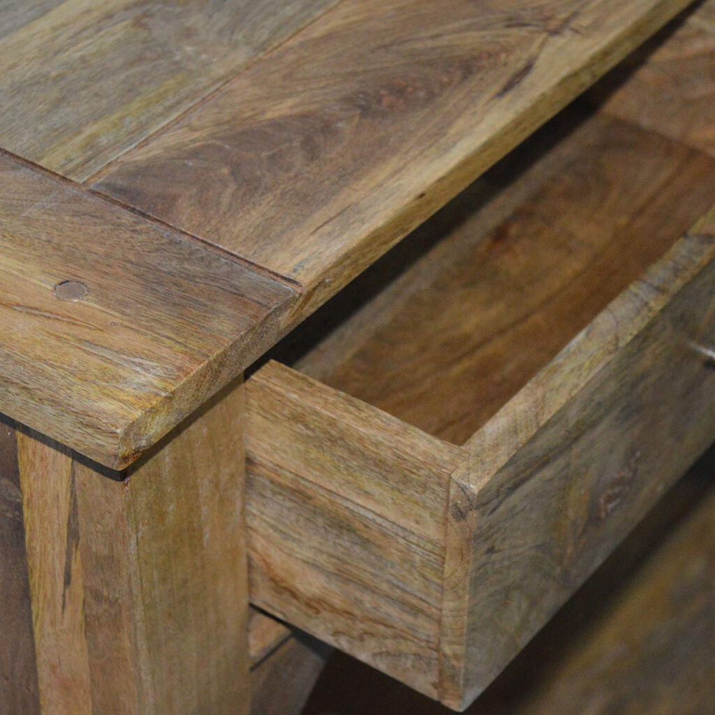 Solid Mango 2 Drawer Console - Image 5