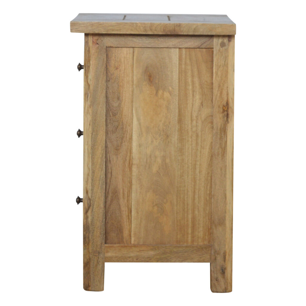 Country 3 Drawer Bedside - Image 8
