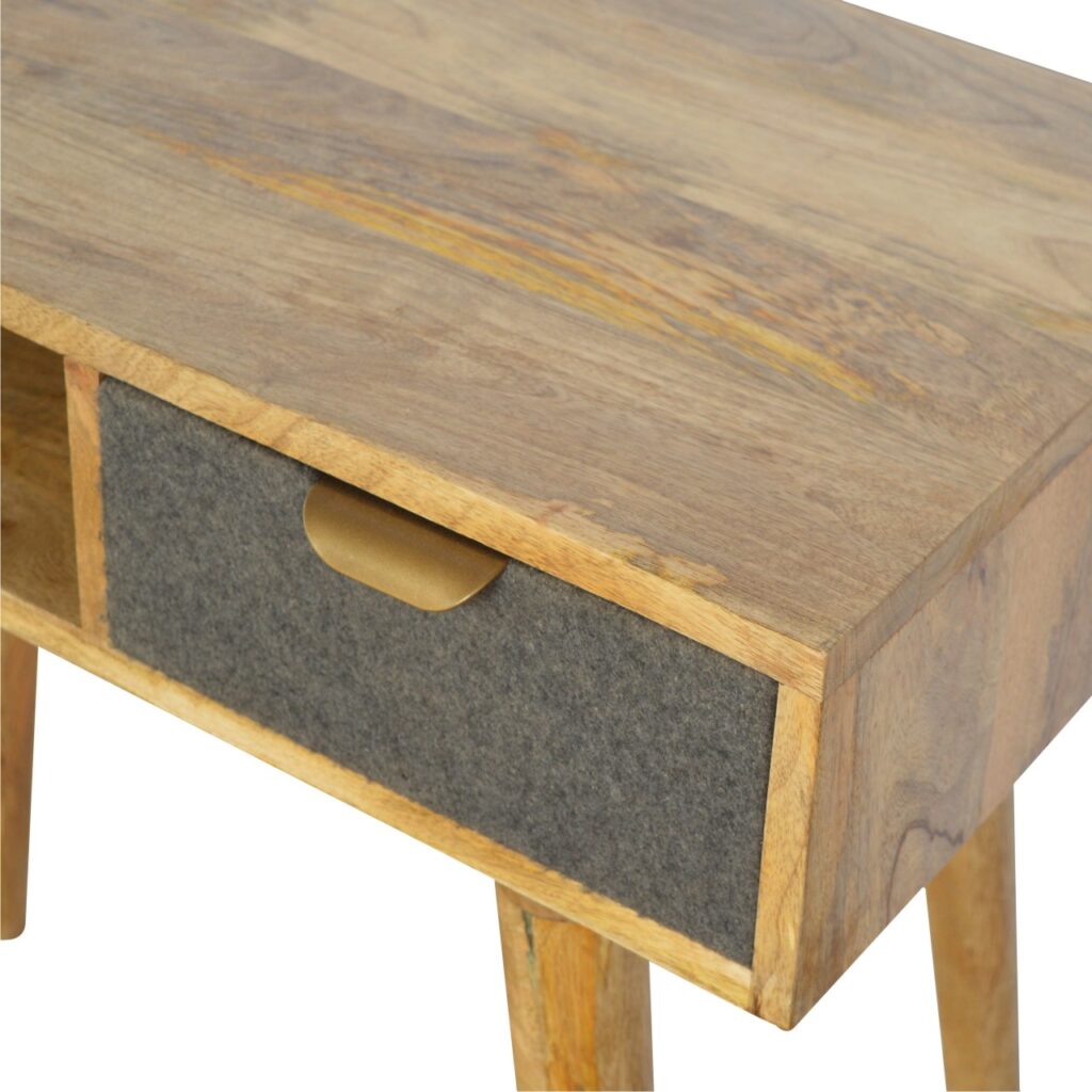 Grey Tweed Writing Desk - Image 5