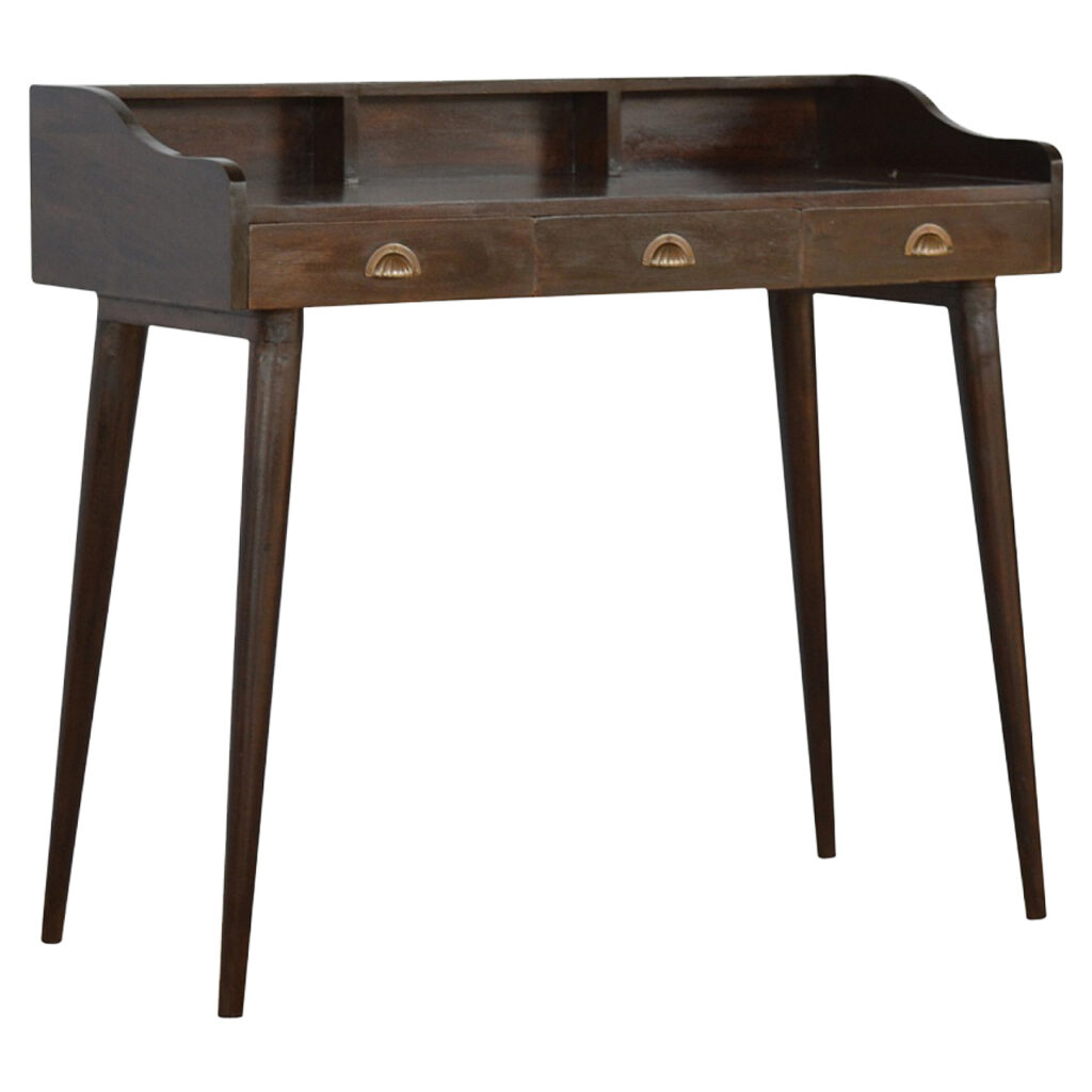 Walnut Gallery Shell Writing Desk - Image 2