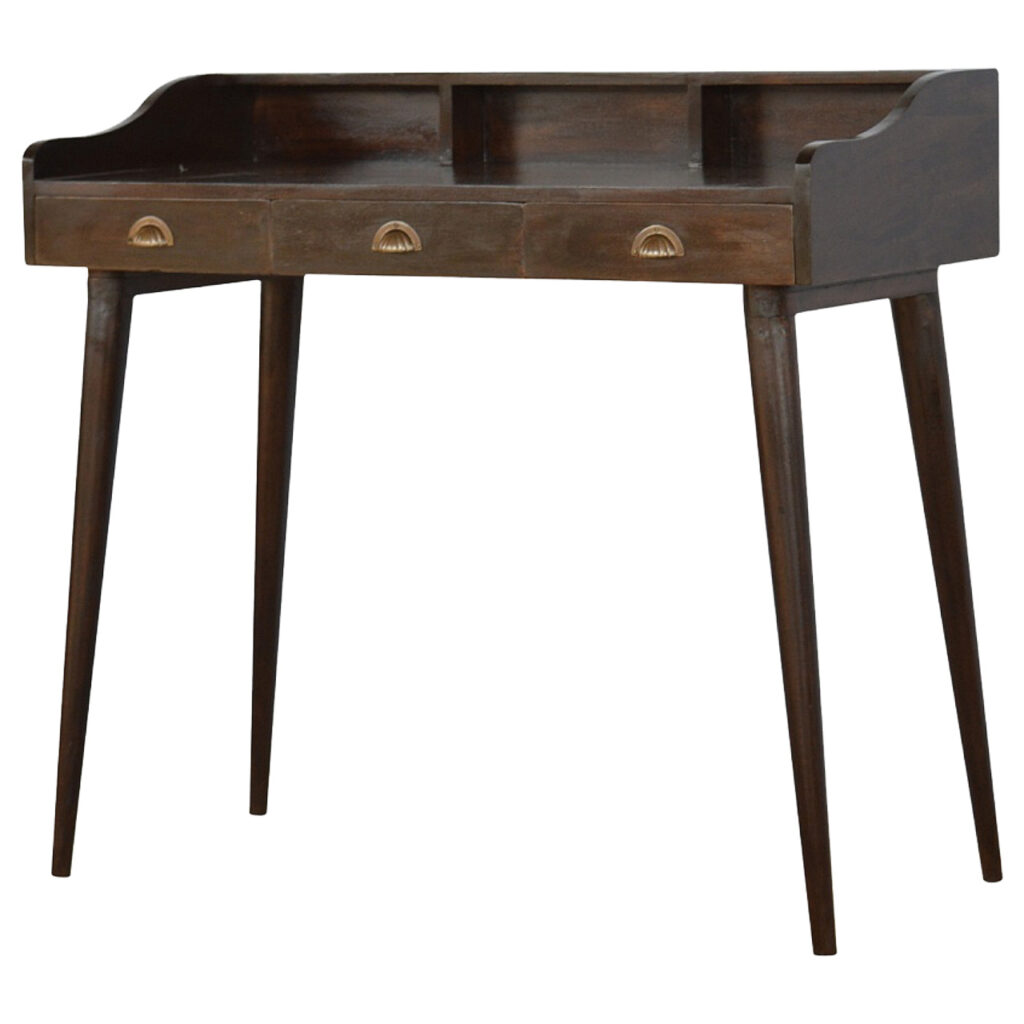 Walnut Gallery Shell Writing Desk - Image 3
