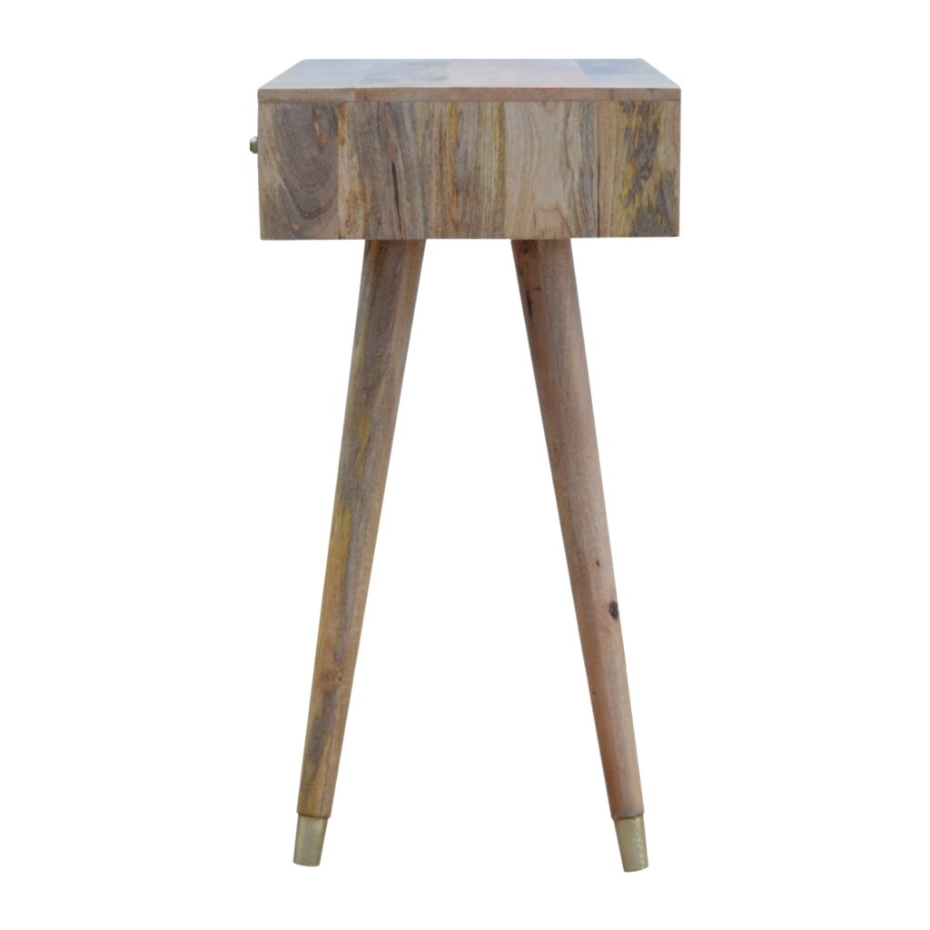Oak-ish Gold Inlay Console Table - Image 8