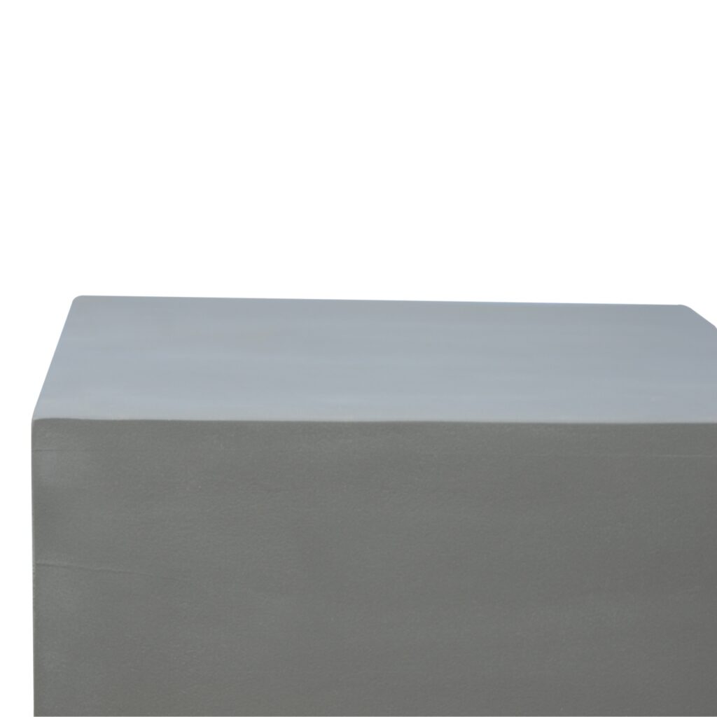 Cement Footstool with Gold Base - Image 6