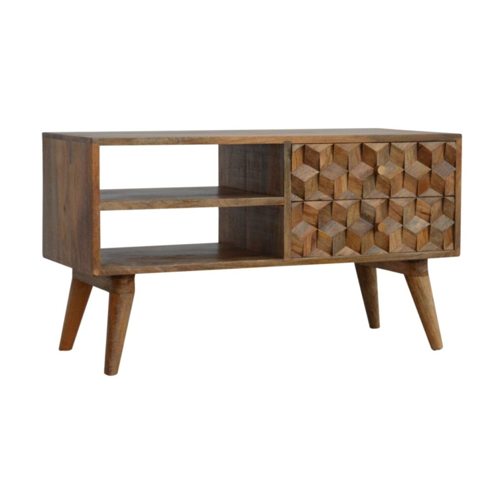Cube Carved Media Unit - Image 3
