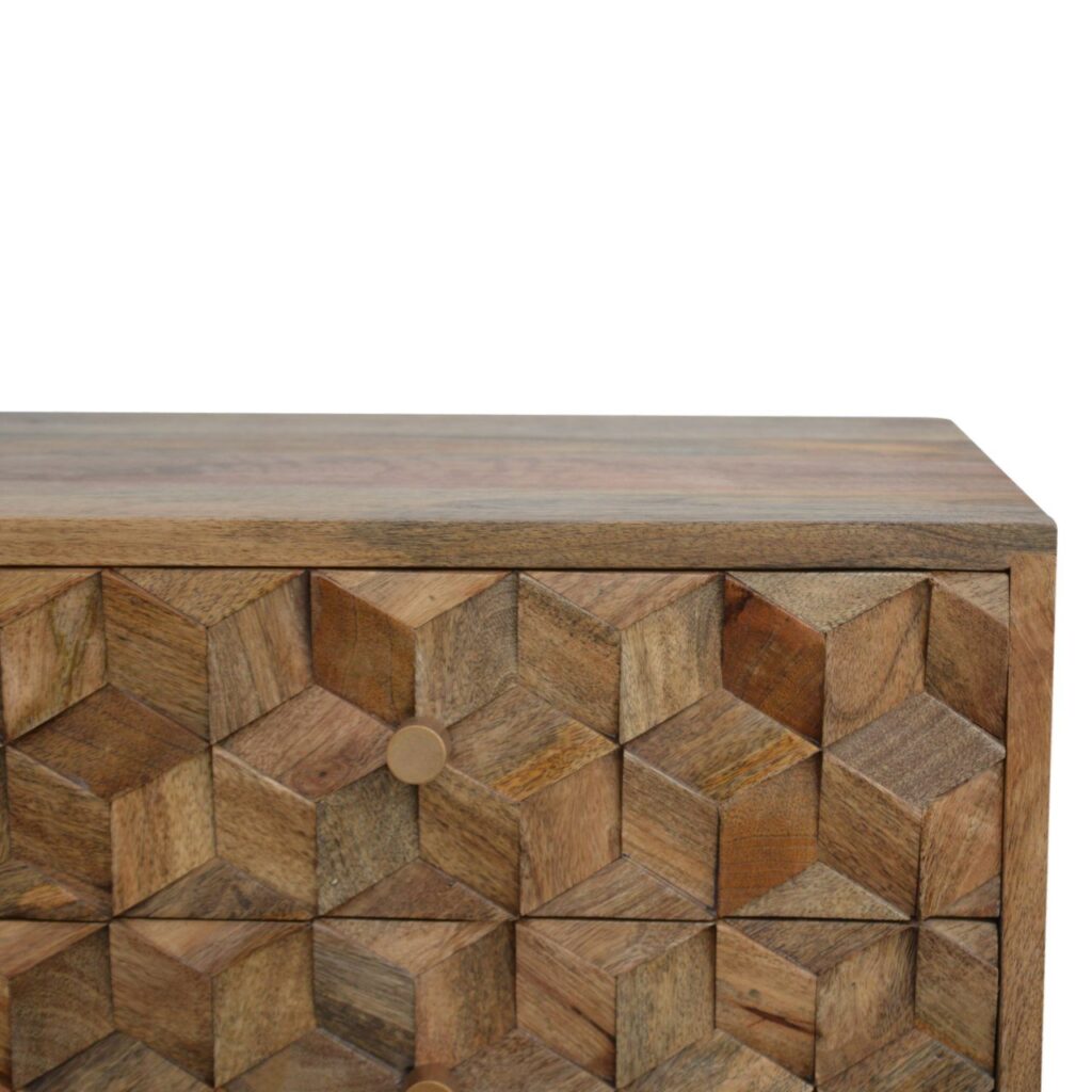 Cube Carved Media Unit - Image 6