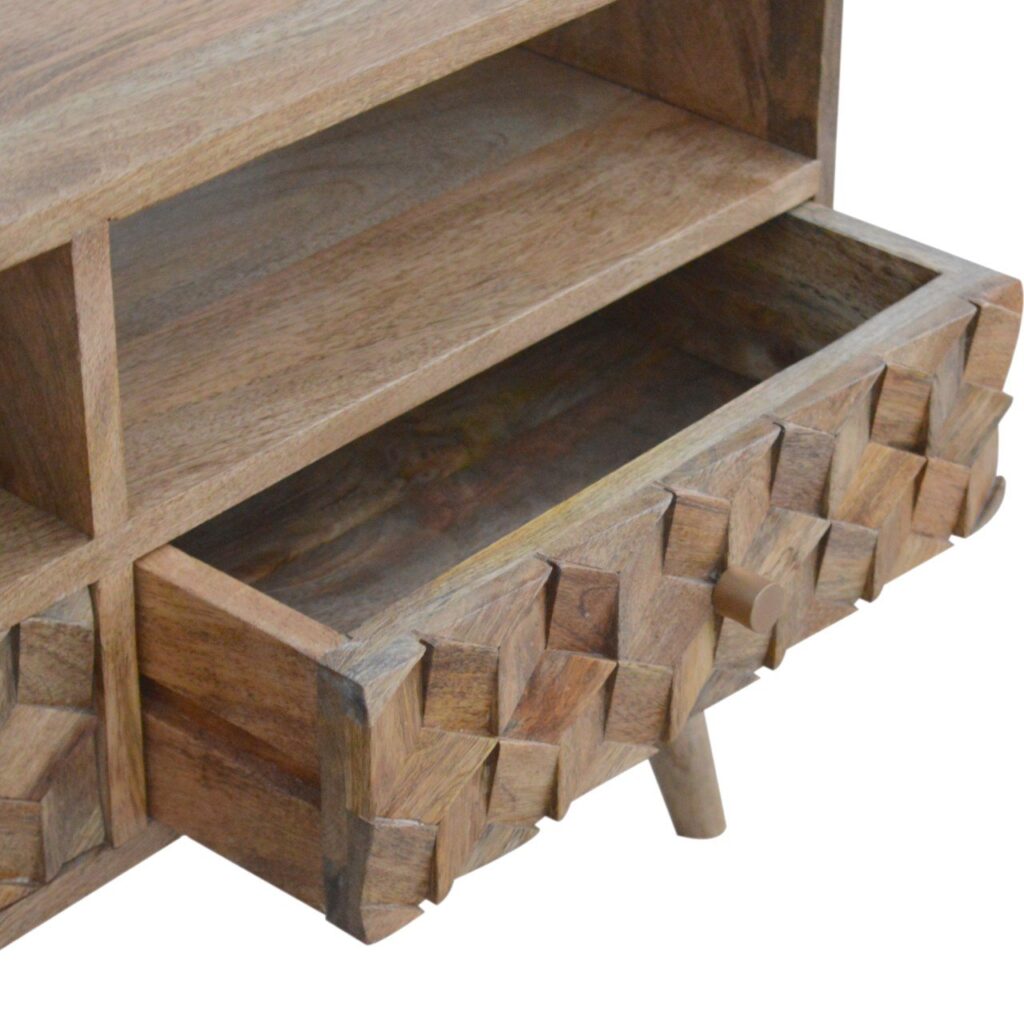 Cube Carved TV Unit - Image 6