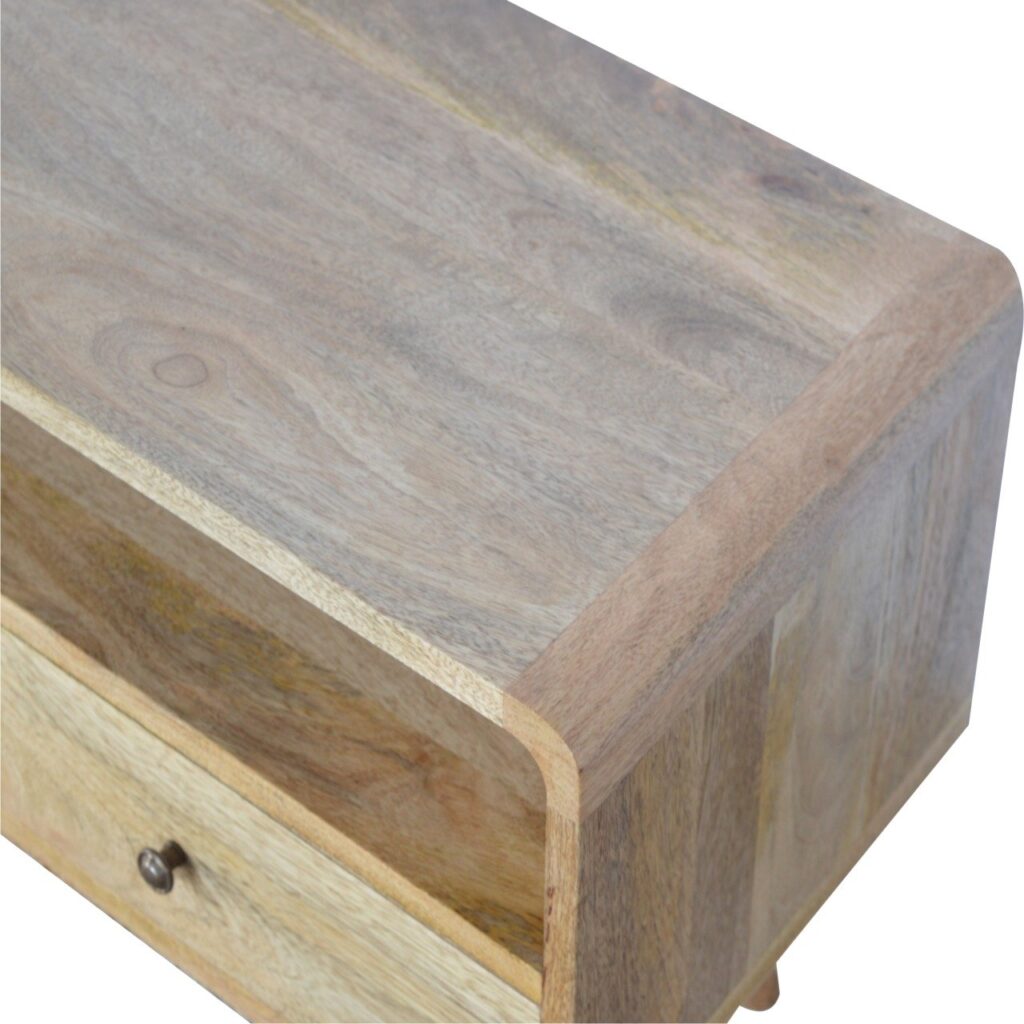 Curved Oak-ish Media Unit - Image 4