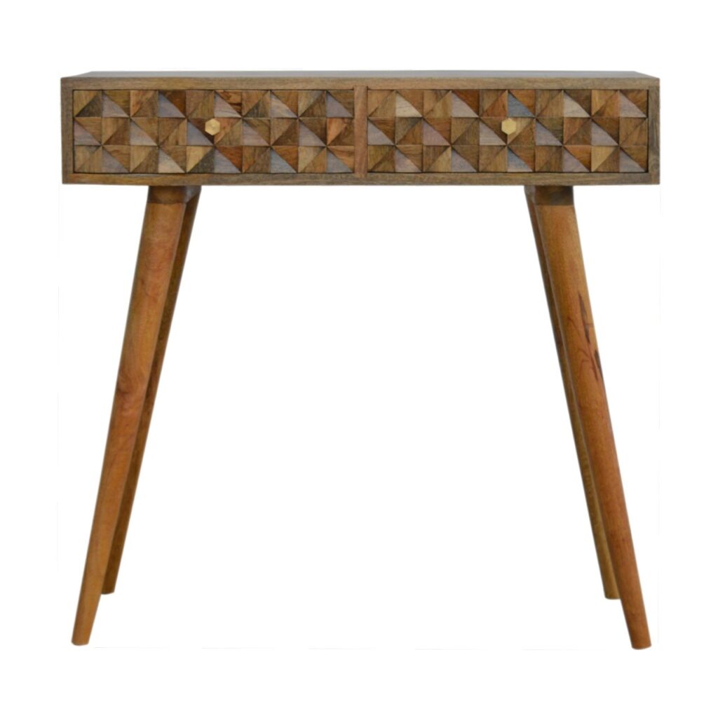 Diamond Carved Console Table - Image 2
