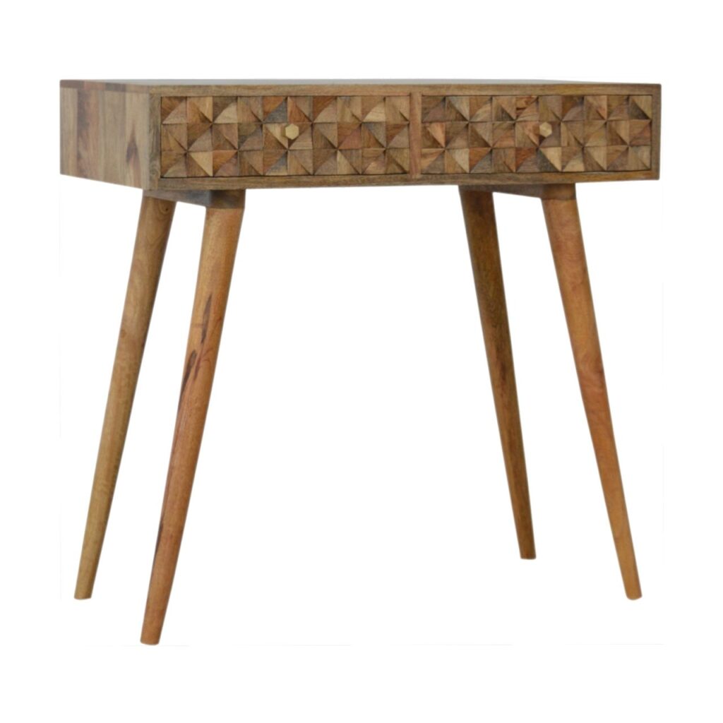 Diamond Carved Console Table - Image 3