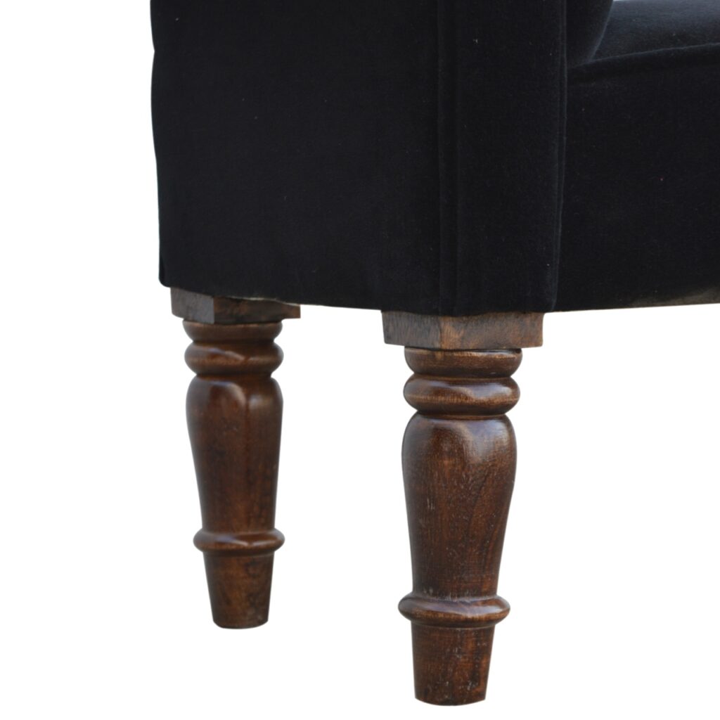 Black Velvet Bench - Image 6